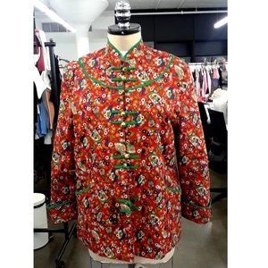 Japanese Ditsy Floral Long Sleeve button up JKT